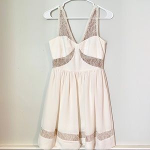 Max & Cleo white cut out dress